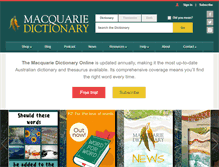 Tablet Screenshot of macquariedictionary.com.au
